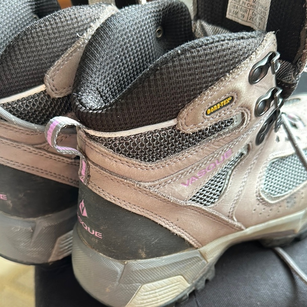 Vasque Gray and Pink Hiking Boots